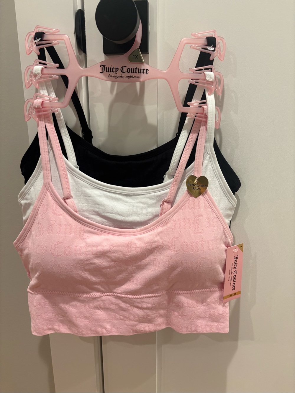 Juicy Couture Women's Seamless Bras - 3 pack - size XL